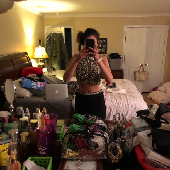 Black 2 piece Jovani dress. Never worn! - Picture 1 of 4